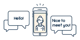 Englischunterricht auf dem Smartphone