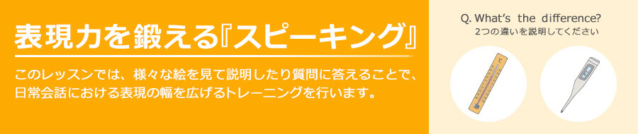 表現力を鍛える『スピーキング』